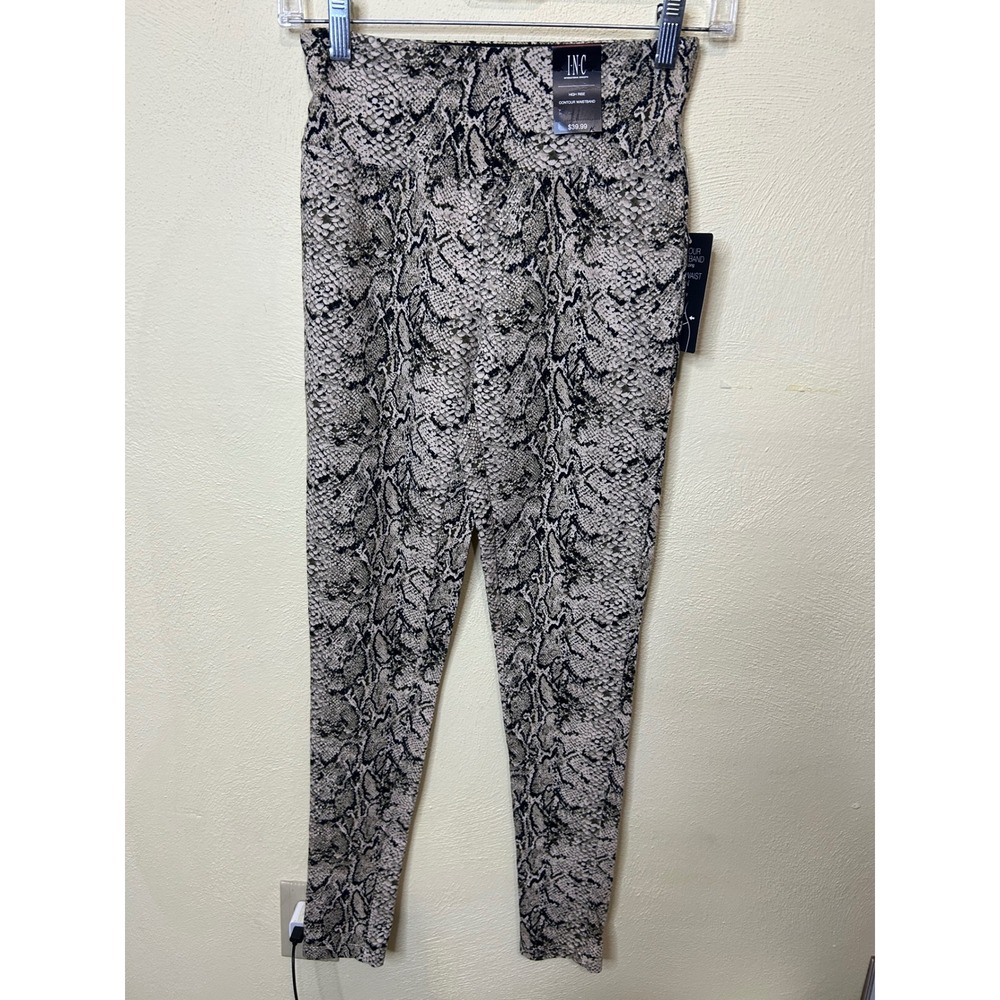 INC International Concepts Snakeskin High Rise Contour Waistband Pants
